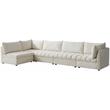 Meridian Furniture Jacob Cream Velvet Modular Sectional
