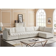 Meridian Furniture Jacob Cream Velvet Modular Sectional