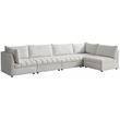 Meridian Furniture Jacob Cream Velvet Modular Sectional