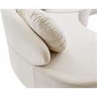 Meridian Furniture Vivacious Cream Velvet 3pc. Sectional