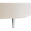 Meridian Furniture Vivacious Cream Velvet 3pc. Sectional
