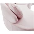 Meridian Furniture Vivacious Pink Velvet 3pc. Sectional