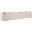 Meridian Furniture Jacob Pink Velvet Modular Sofa