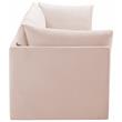 Meridian Furniture Jacob Pink Velvet Modular Sofa