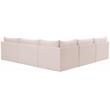 Meridian Furniture Jacob Pink Velvet Modular Sectional