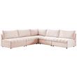 Meridian Furniture Jacob Pink Velvet Modular Sectional