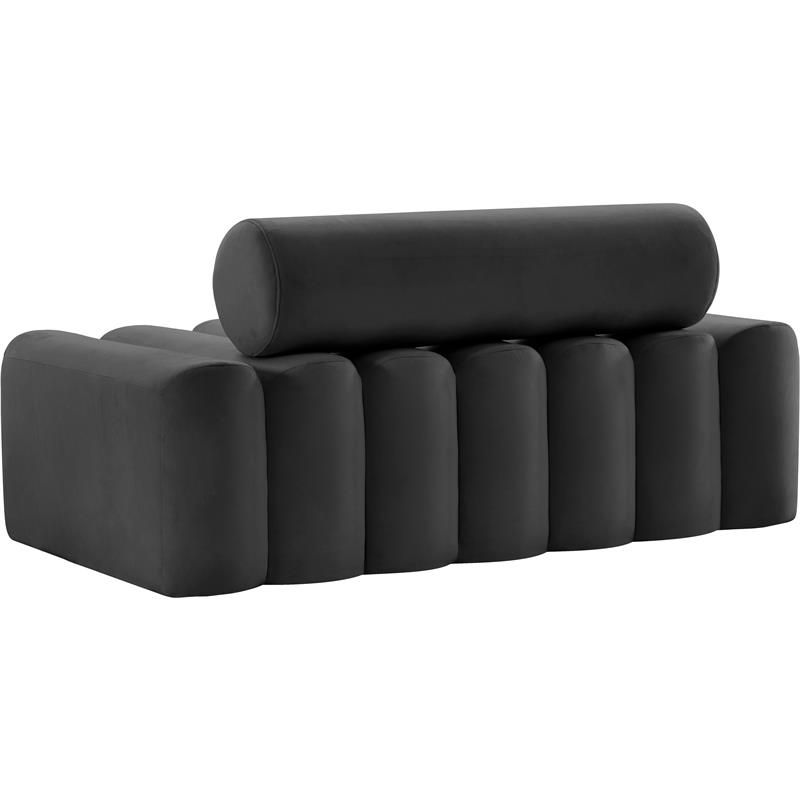 Meridian Furniture Melody Grey Velvet Loveseat