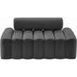 Meridian Furniture Melody Grey Velvet Loveseat