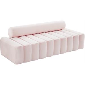 Meridian Furniture Melody Pink Velvet Sofa