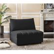 Meridian Furniture Jacob Black Velvet Armless