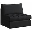 Meridian Furniture Jacob Black Velvet Armless