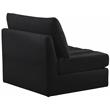 Meridian Furniture Jacob Black Velvet Armless