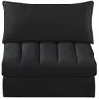 Meridian Furniture Jacob Black Velvet Armless
