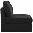 Meridian Furniture Jacob Black Velvet Armless