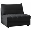Meridian Furniture Jacob Black Velvet Armless