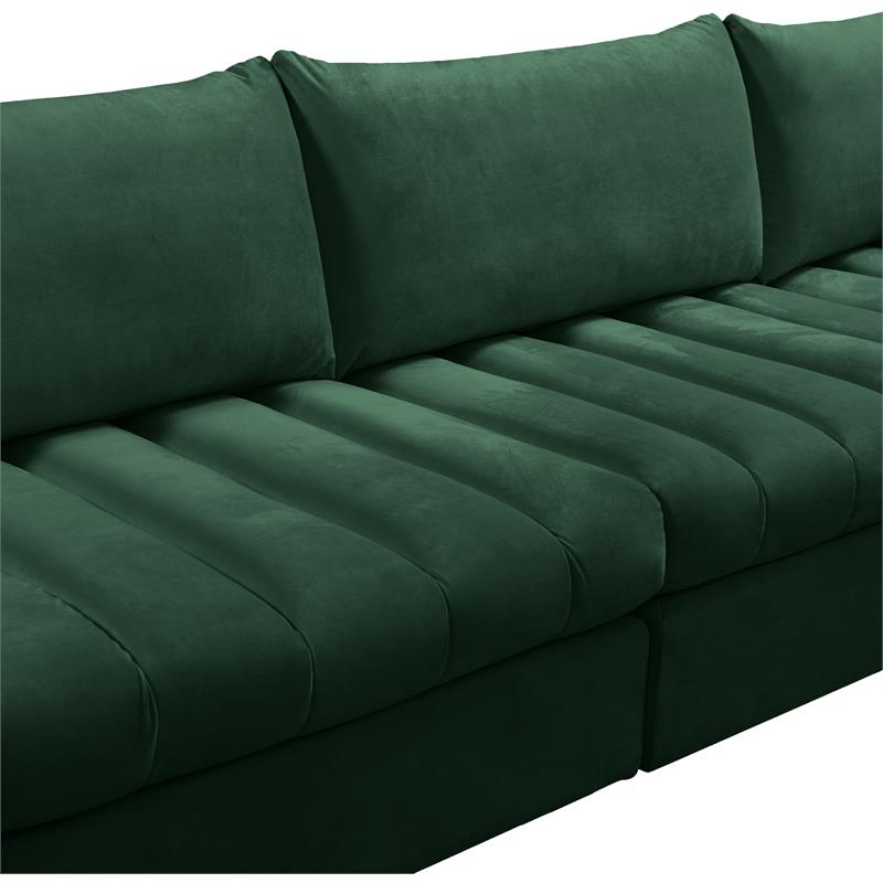Meridian Furniture Jacob Green Velvet Modular Sectional
