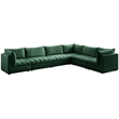 Meridian Furniture Jacob Green Velvet Modular Sectional
