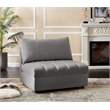 Meridian Furniture Jacob Grey Velvet Armless