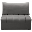 Meridian Furniture Jacob Grey Velvet Armless