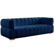 Meridian Furniture Gwen Navy Velvet Sofa