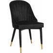 Meridian Furniture Belle Black Velvet Dining Chair (Set of 2)