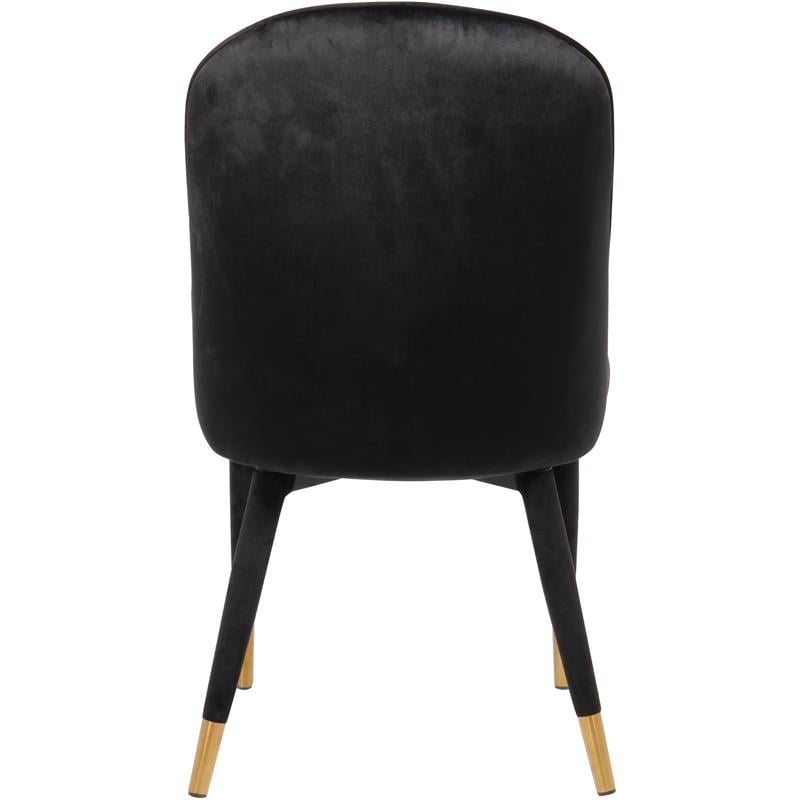 Meridian Furniture Belle Black Velvet Dining Chair (Set of 2)