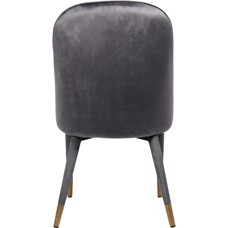 Meridian Furniture Belle Grey Velvet Dining Chair (Set of 2)