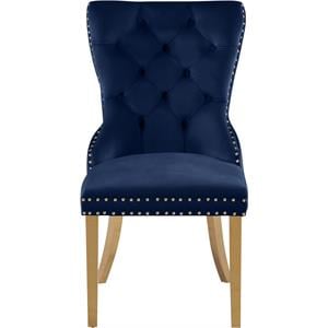 Meridian Furniture Carmen Navy Velvet Dining Chairs (Set of 2)