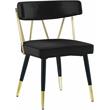Meridian Furniture Rheingold Black Velvet Dining Chair (Set of 2)
