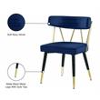Meridian Furniture Rheingold Navy Velvet Dining Chair (Set of 2)