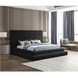 Meridian Furniture Revel Black Velvet King Bed