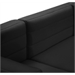 Meridian Furniture Quincy Black Velvet Modular Armless Chair