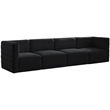Meridian Furniture Quincy Black Velvet Modular Sofa