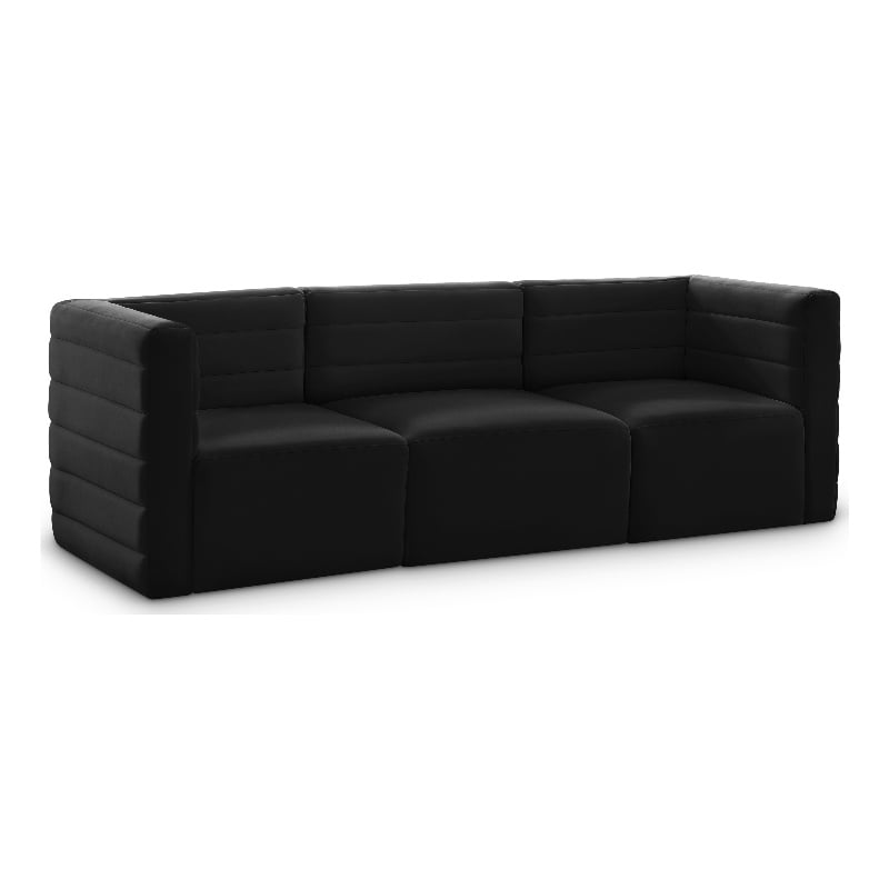 Black/3-Piece: 1 Armless Chair, 2 Corner Chair