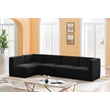 Meridian Furniture Quincy Black Velvet Modular Sectional