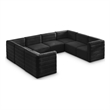 Meridian Furniture Quincy Black Velvet Modular Sectional