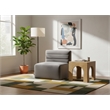 Meridian Furniture Quincy Grey Velvet Modular Armless Chair