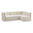 Meridian Furniture Quincy Cream Velvet Modular Sectional