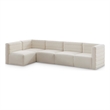 Meridian Furniture Quincy Cream Velvet Modular Sectional