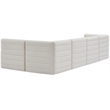 Meridian Furniture Quincy Cream Velvet Modular Sectional