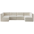Meridian Furniture Quincy Cream Velvet Modular Sectional