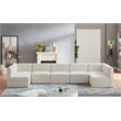 Meridian Furniture Quincy Cream Velvet Modular Sectional