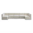 Meridian Furniture Quincy Cream Velvet Modular Sectional