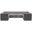 Meridian Furniture Quincy Grey Velvet Modular Sectional