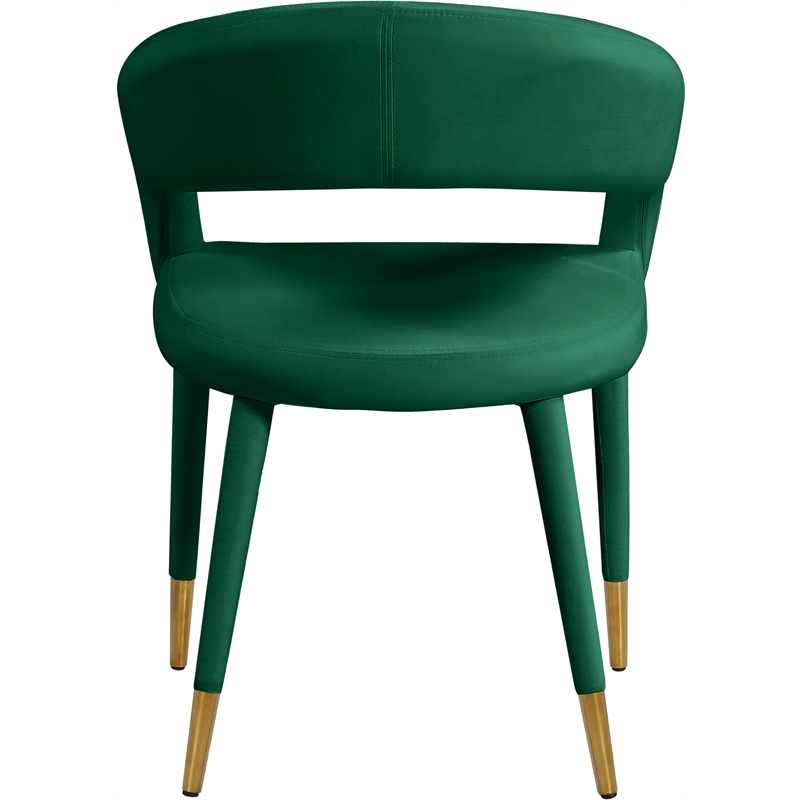 Meridian Furniture Destiny Green Velvet Dining Chair
