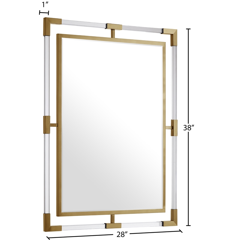 Meridian Furniture Ghost Gold Mirror