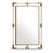 Acrylic Brushed Gold/Rectangular