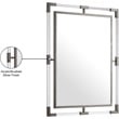 Meridian Furniture Ghost Chrome Mirror
