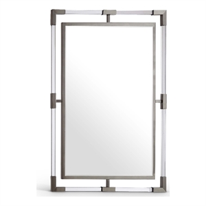 Meridian Furniture Ghost Chrome Mirror