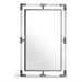 Acrylic Brushed Silver/Rectangular